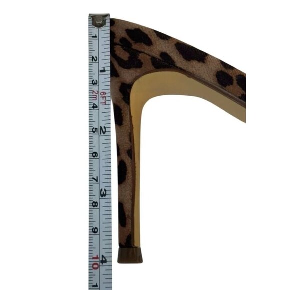 LILIANA / Zaha-4 / Leopard Print / High Heel / Mules / With Rhinestone / Bow Acc - Picture 6 of 8